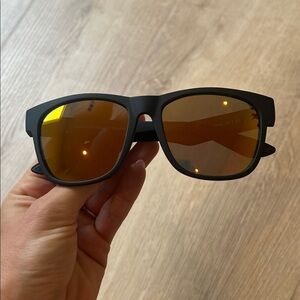 Goodr Black Sunglasses with Orange Lenses